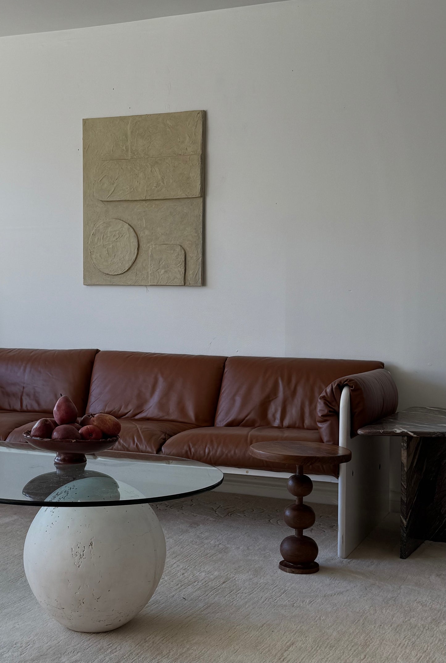 1960s MULLER & STEWART LEATHER SOFA