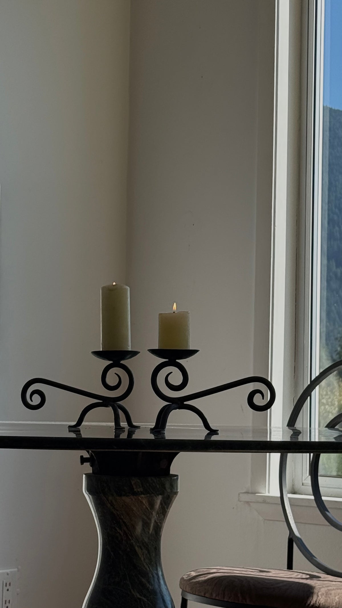 Hand Forged Wrought IRON Candleholders