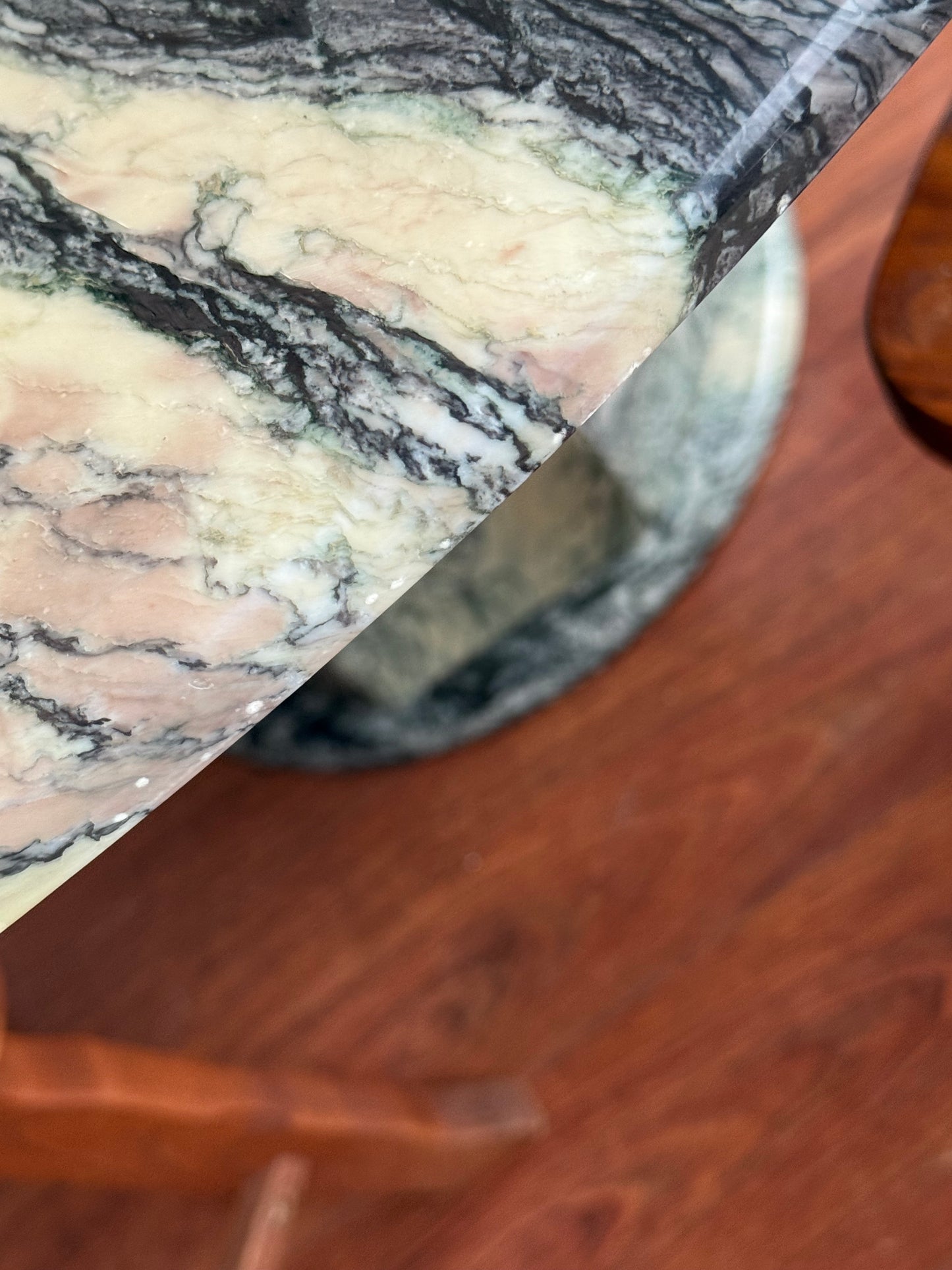Italian Cipollino Ondulato Marble Dining Table