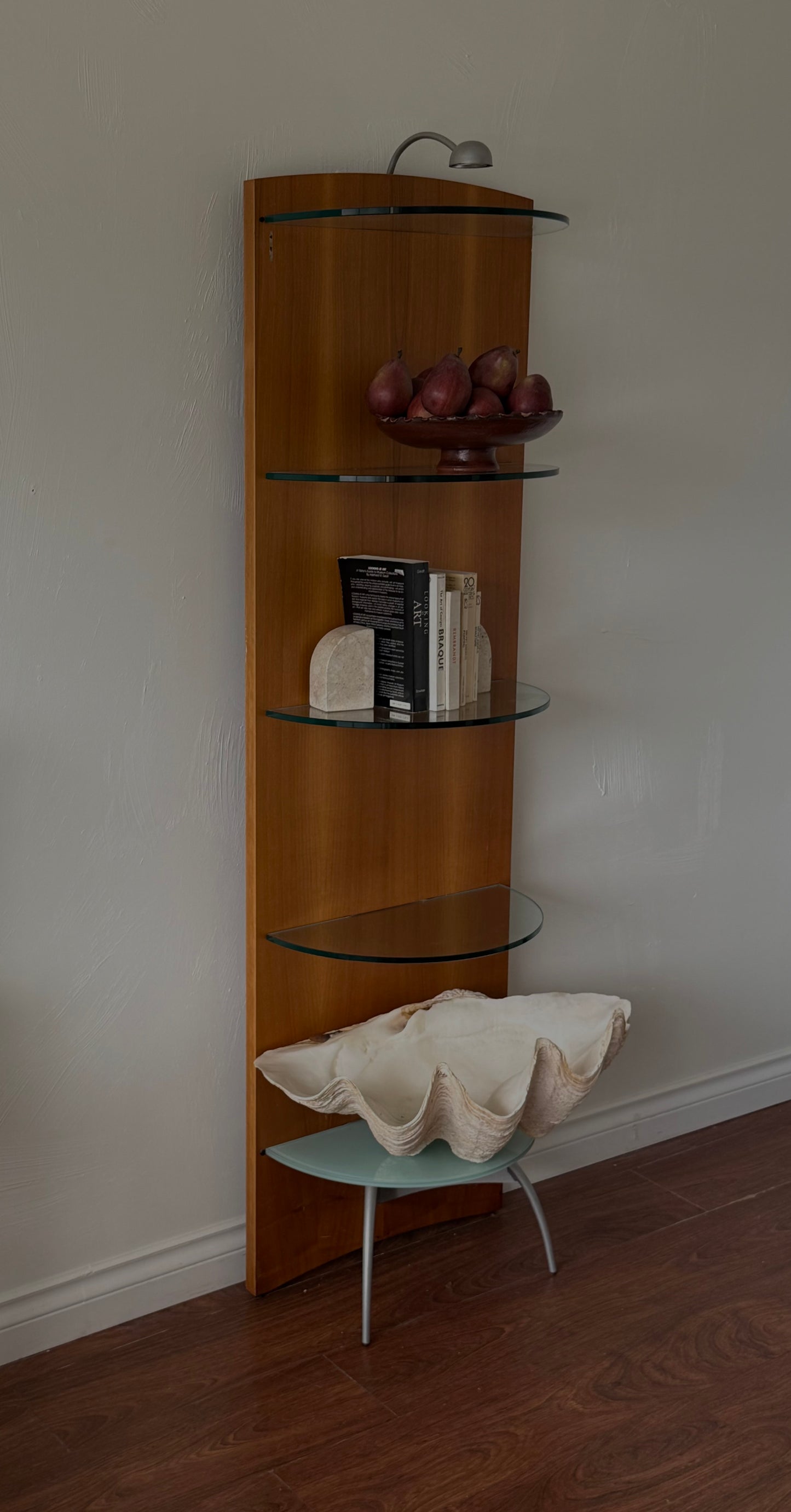 1990s CATTELAN ITALIA ART DECO STYLE SHELF