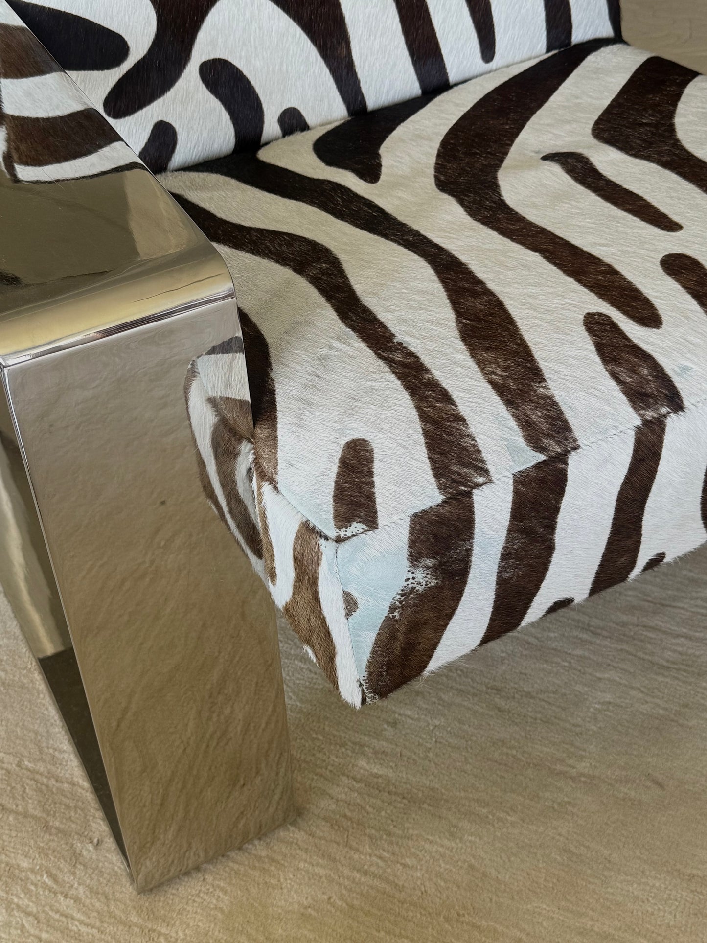 BERNHARDT CHROME “ Connor” Lounge Chairs