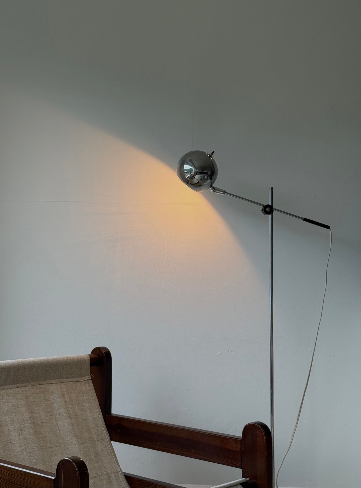 MCM ArticulatingChrome  Floor Lamp
