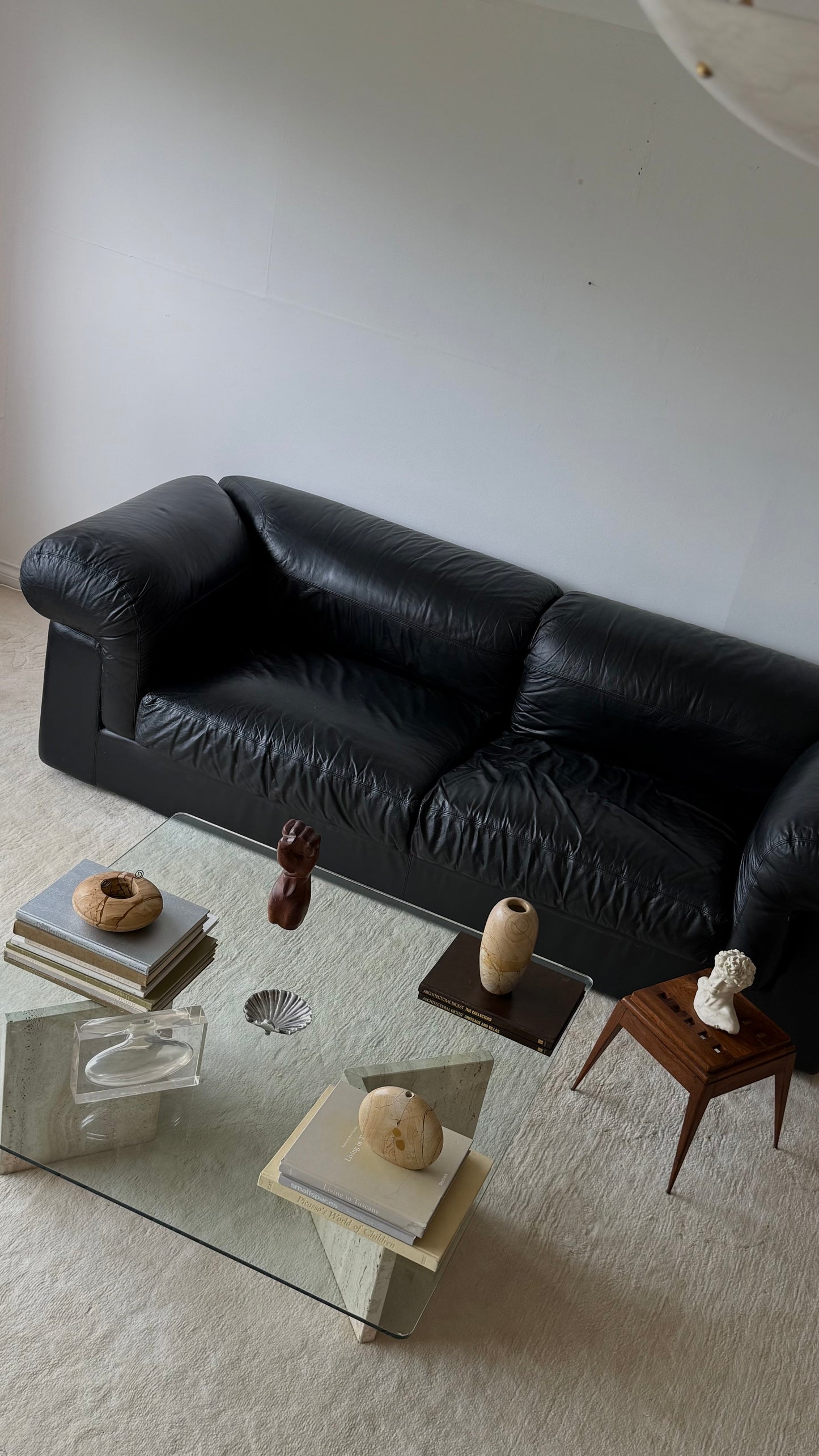 1990s ITALIAN LEATHER COUCH