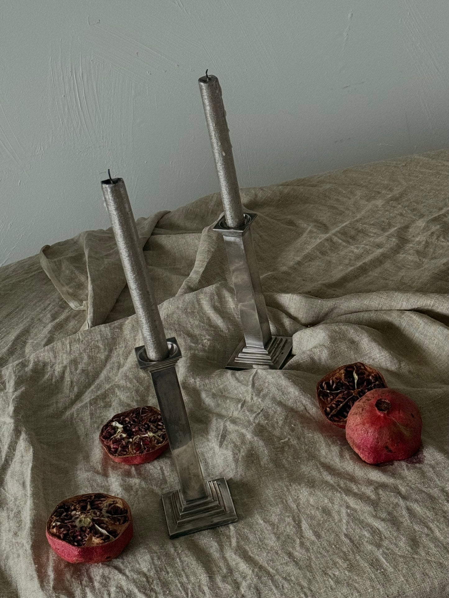 VINTAGE Silver-plated Candleholders