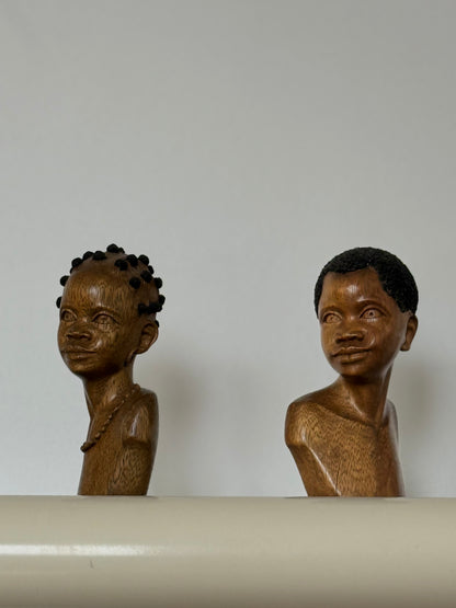 Vintage African Wooden Busts