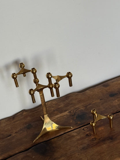 MCM STOFF NAGEL BRASS CANDLERHOLDERS