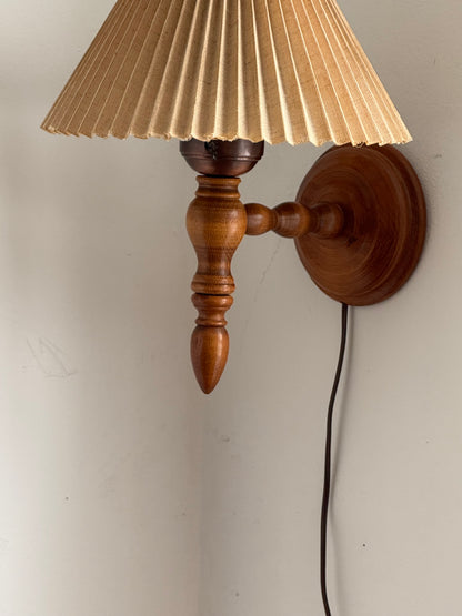 1960s WOODEN SCONCE