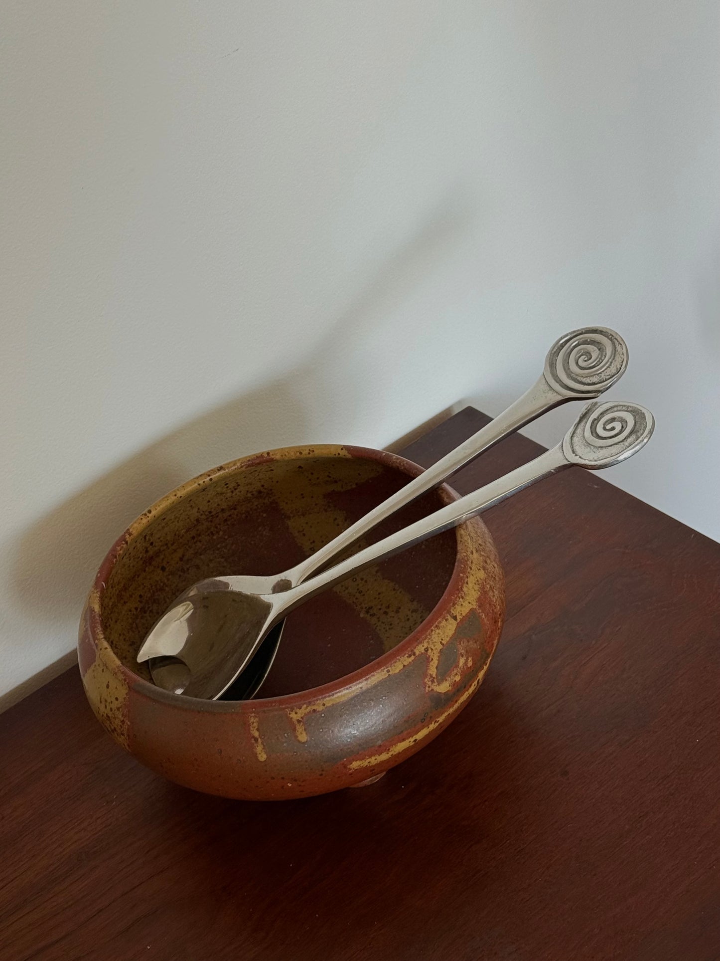 1990s Mariposa Aluminum Salad Serving Set