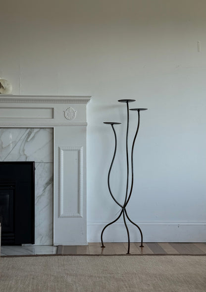 Hand Forged  Iron candelabra