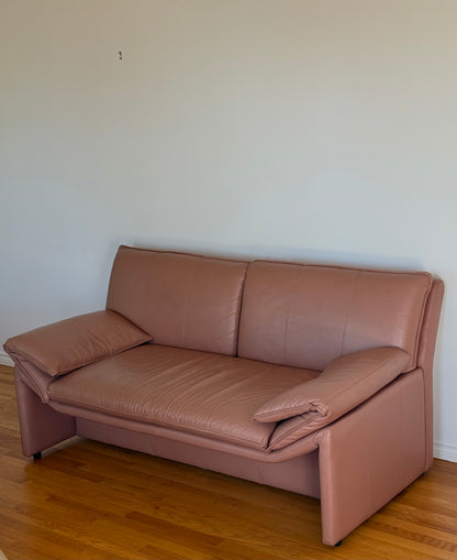Post MOD Two Seater Leather SOFA