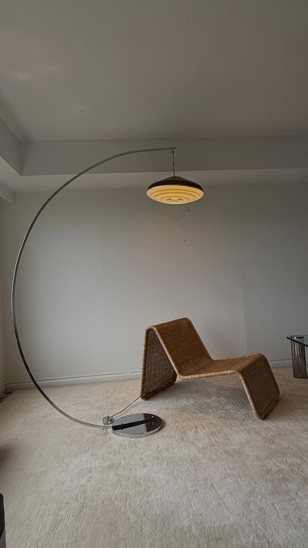 MCM CHROME Arch Lamp