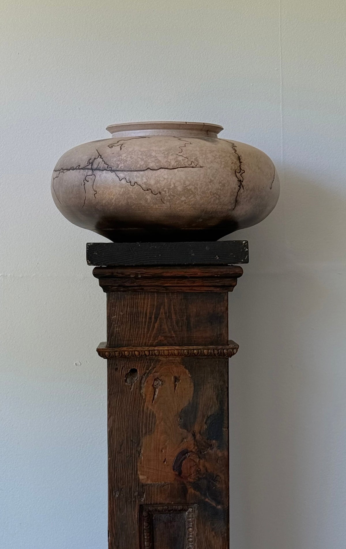 Circa 1980s Horse hair pottery