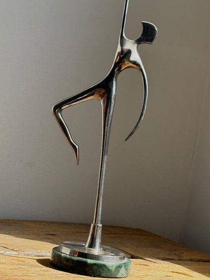 VINTAGE Silver plated Sculptural Candleholder