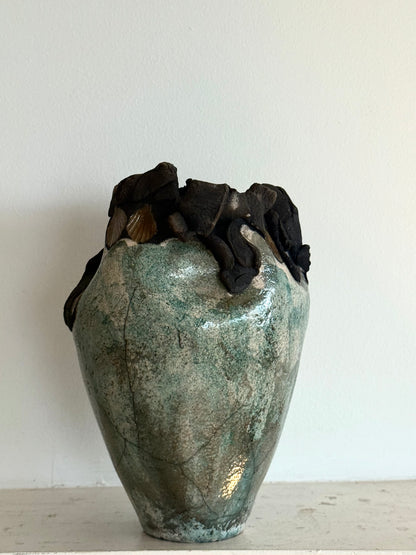 Vintage Sculptural Raku Pottery