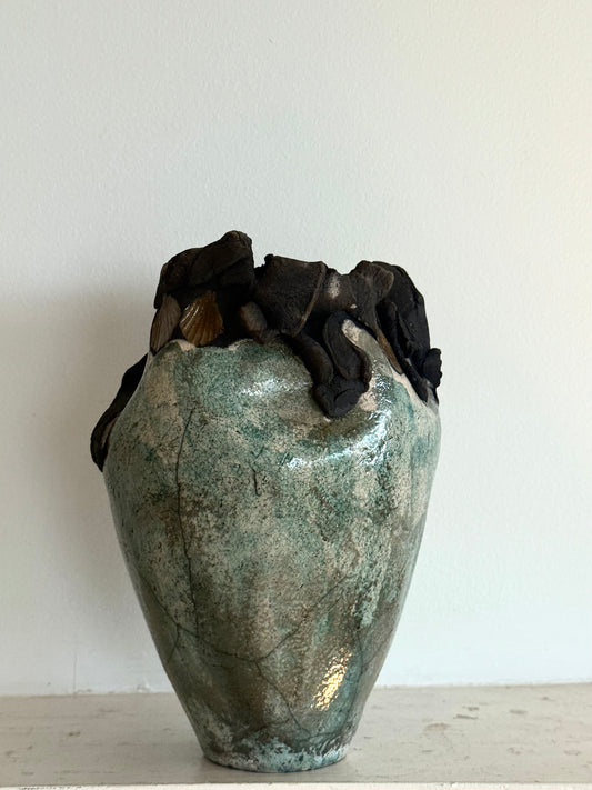 Vintage Sculptural Raku Pottery