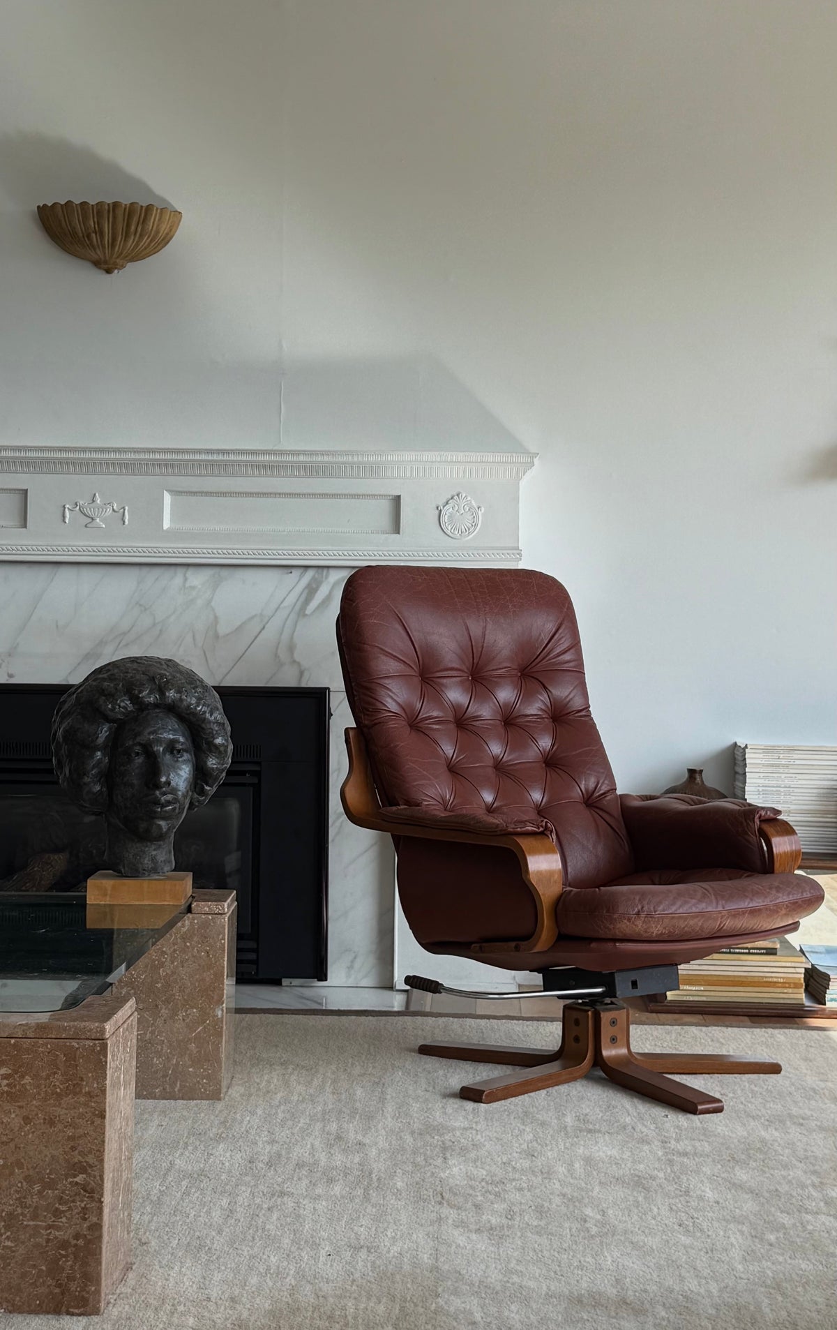 MCM Lounger and Ottoman