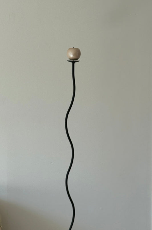Large Sculptural Iron Candleholder