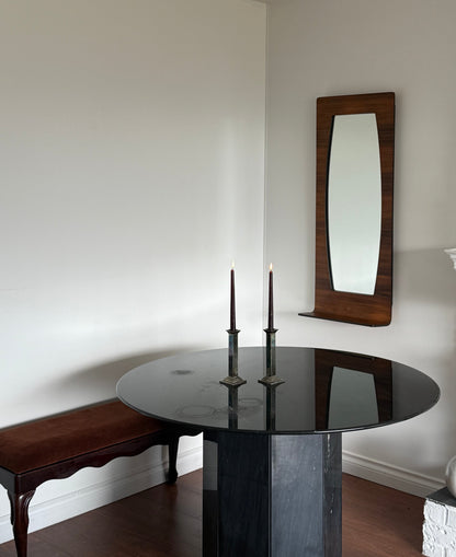 Vintage Reupholstered Wooden Bench