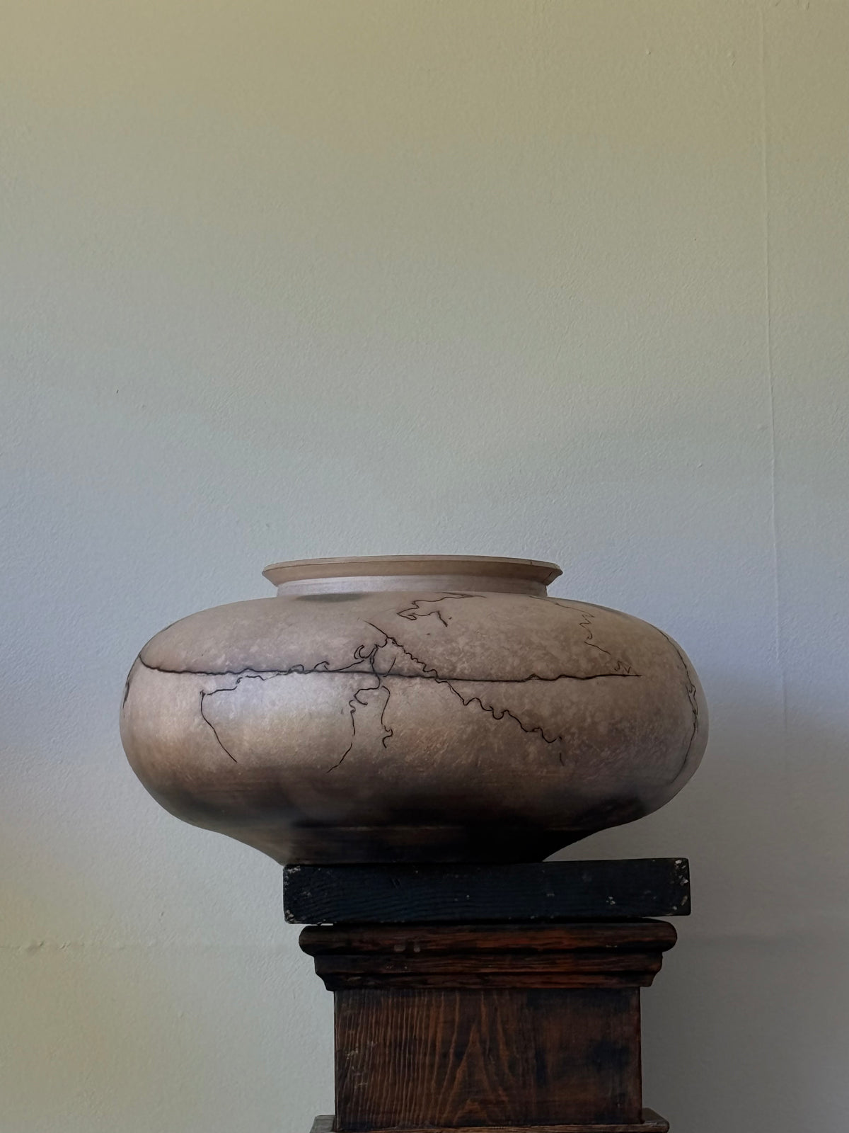 Circa 1980s Horse hair pottery