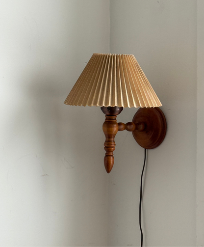 1960s WOODEN SCONCE