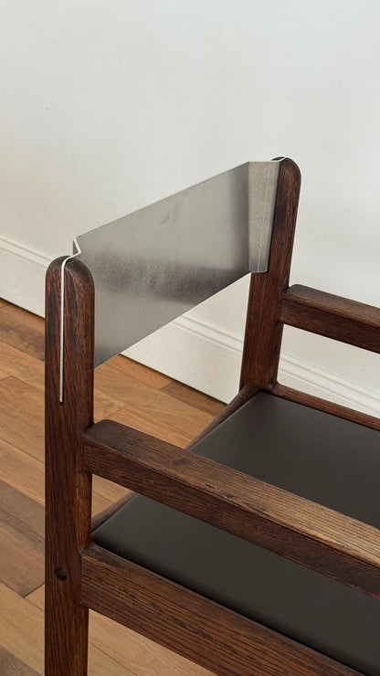 Vintage OAK & Aluminum Chairs