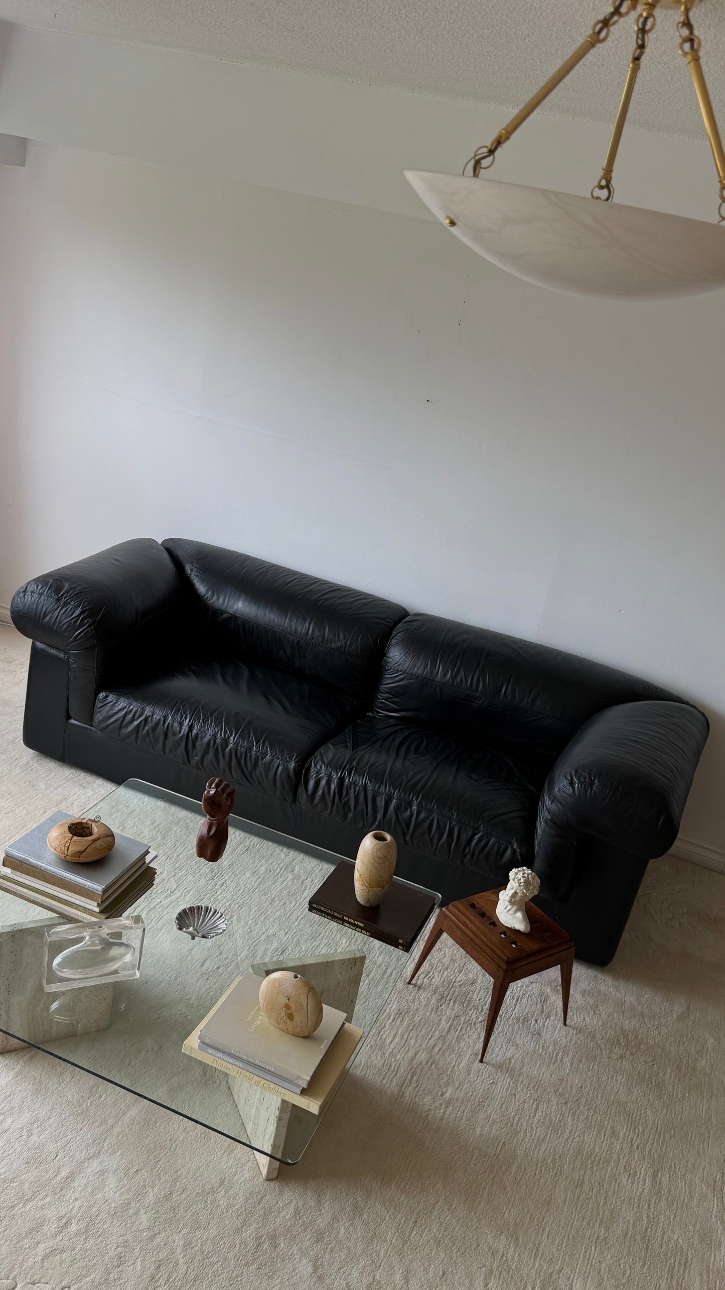 1990s ITALIAN LEATHER COUCH