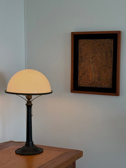 Mid-century modernist copper relief sculpture