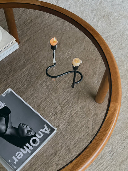 VNTG IRON CANDLEHOLDER