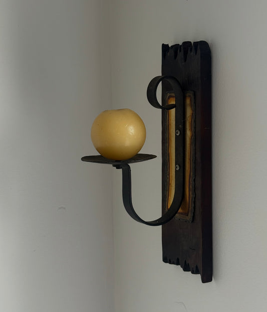 VNTG BRUTALIST CANDLE SCONCE