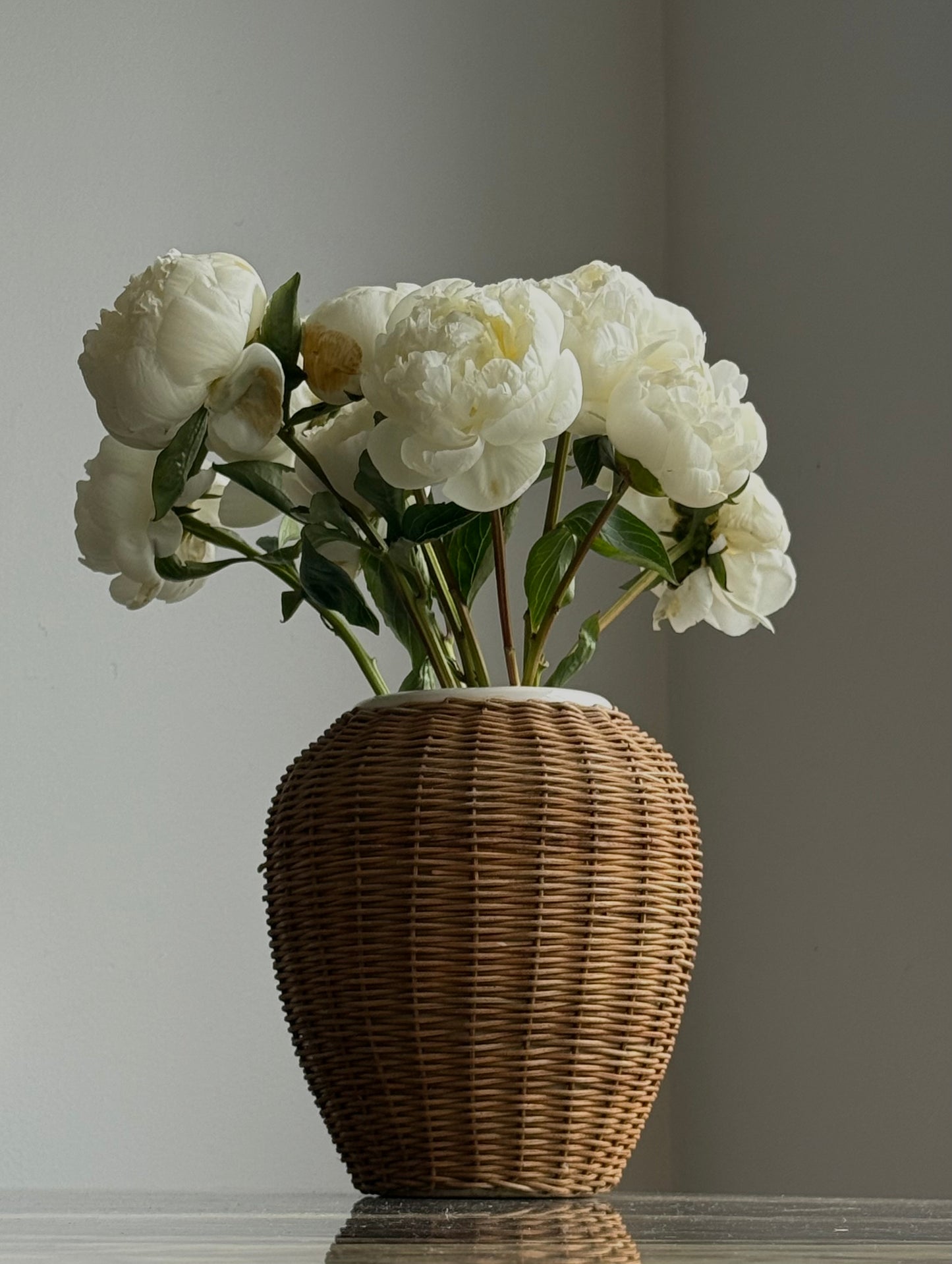Vintage Sears Woven Pottery Vase