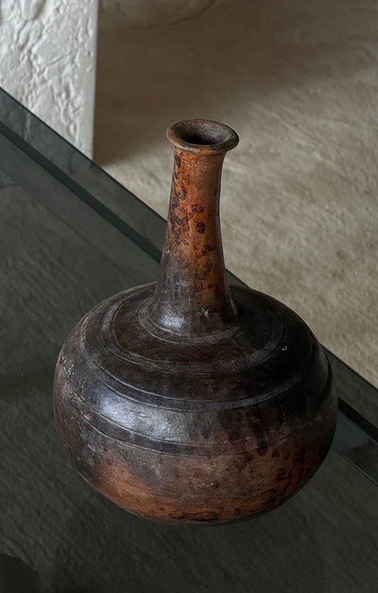 Vintage Bulbous Decorative Vessel
