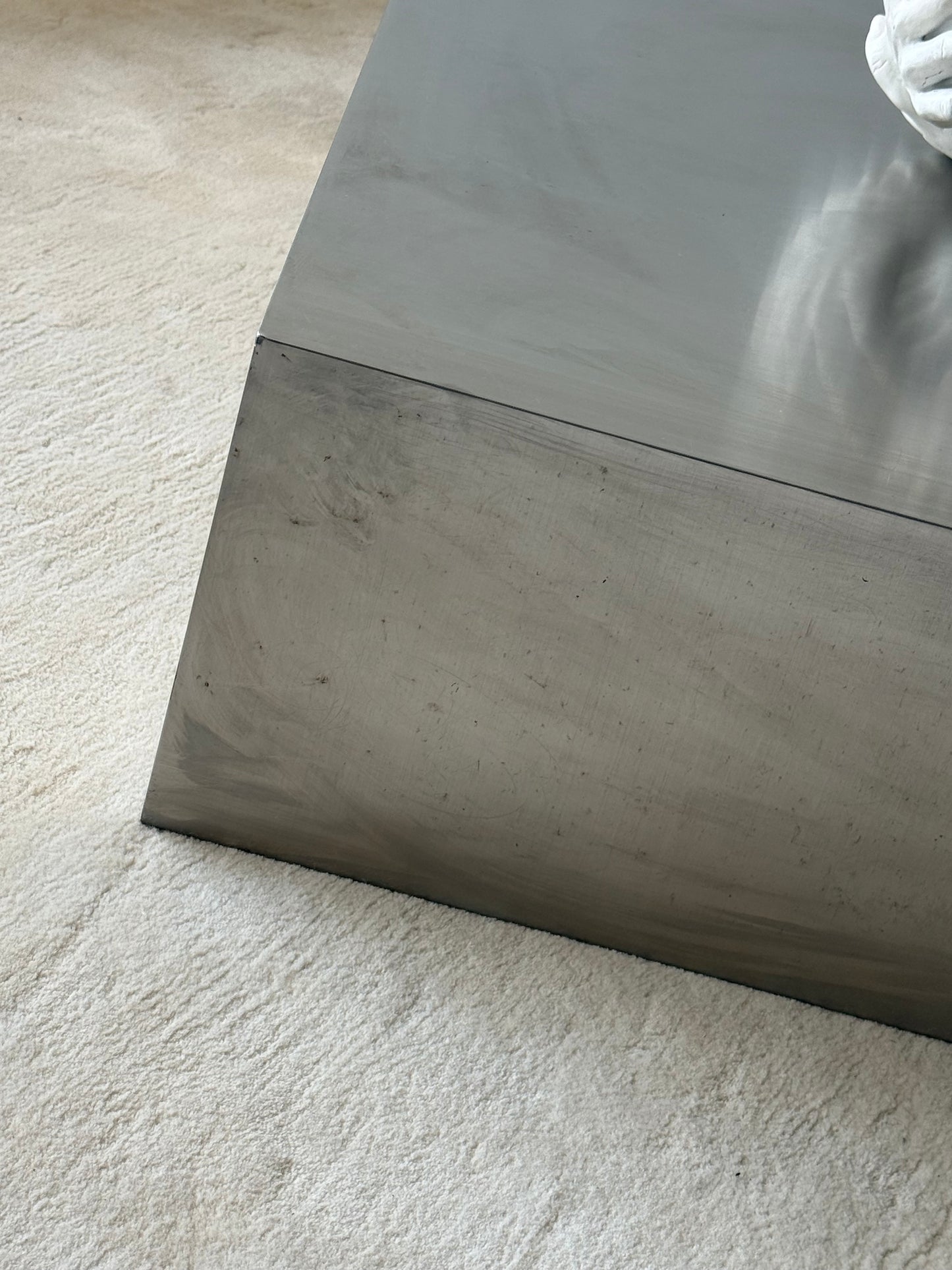 STEEL PLINTH COFFEE TABLE