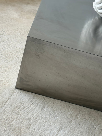 STEEL PLINTH COFFEE TABLE