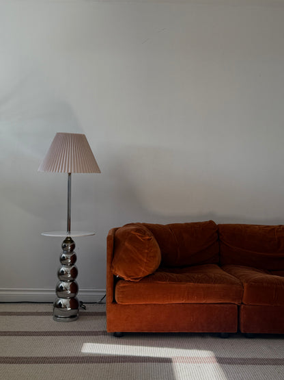 GEORGE Kovacs Chrome & Marble Floor Lamp
