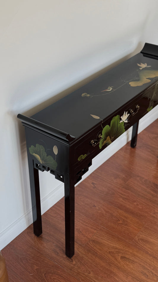 ca. 1970s CHINOISERIE STYLE CONSOLE TABLE