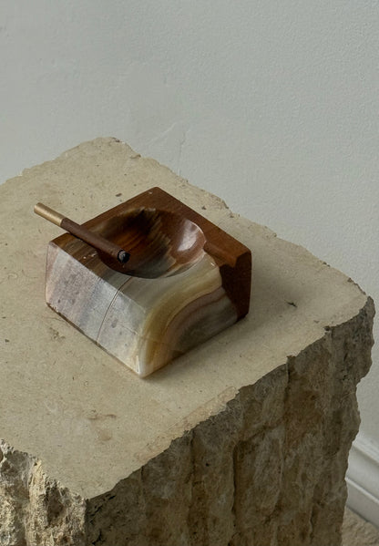 VINTAGE ONYX ASHTRAY