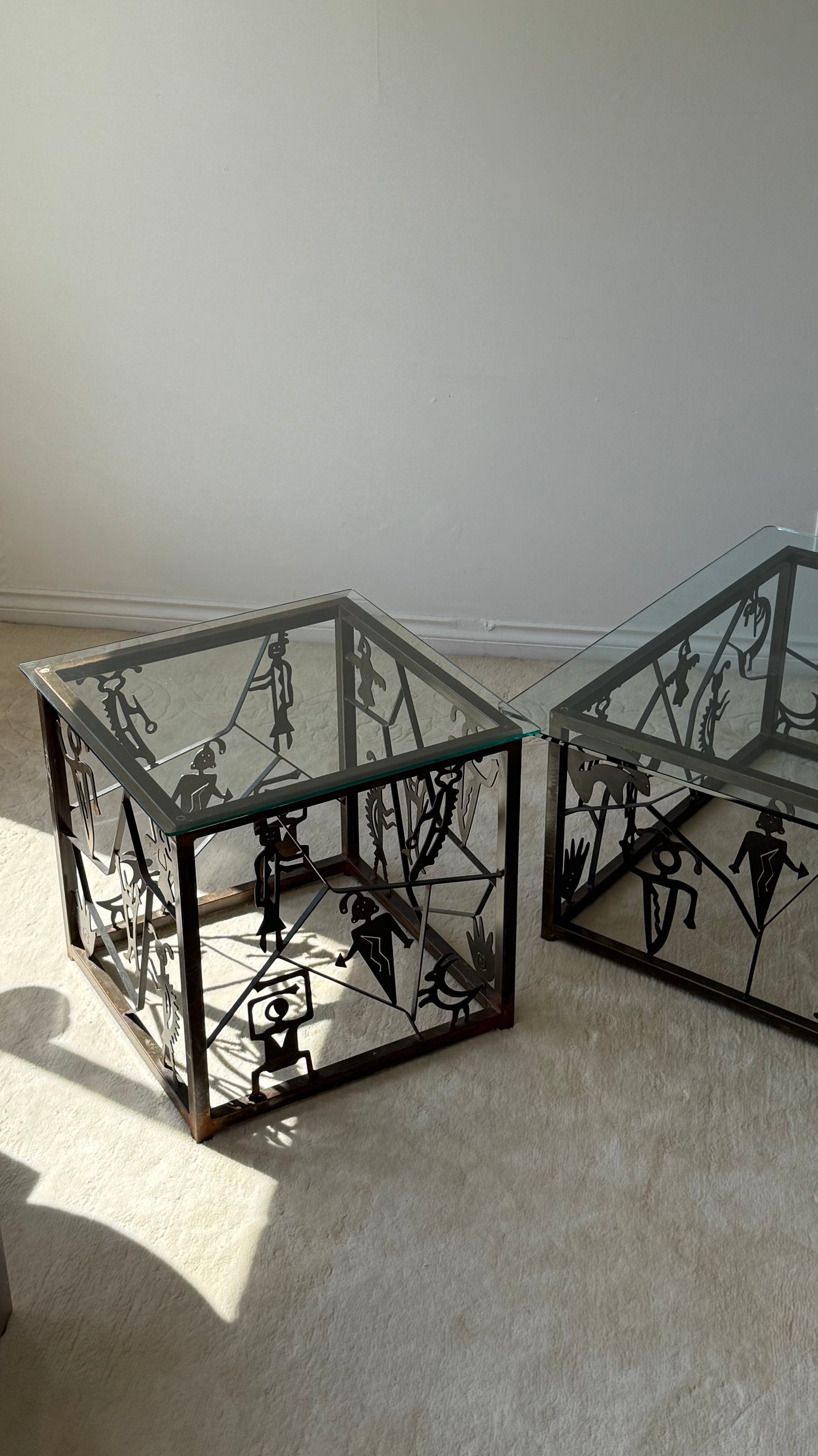 VINTAGE “Kokopelli inspired” TABLES
