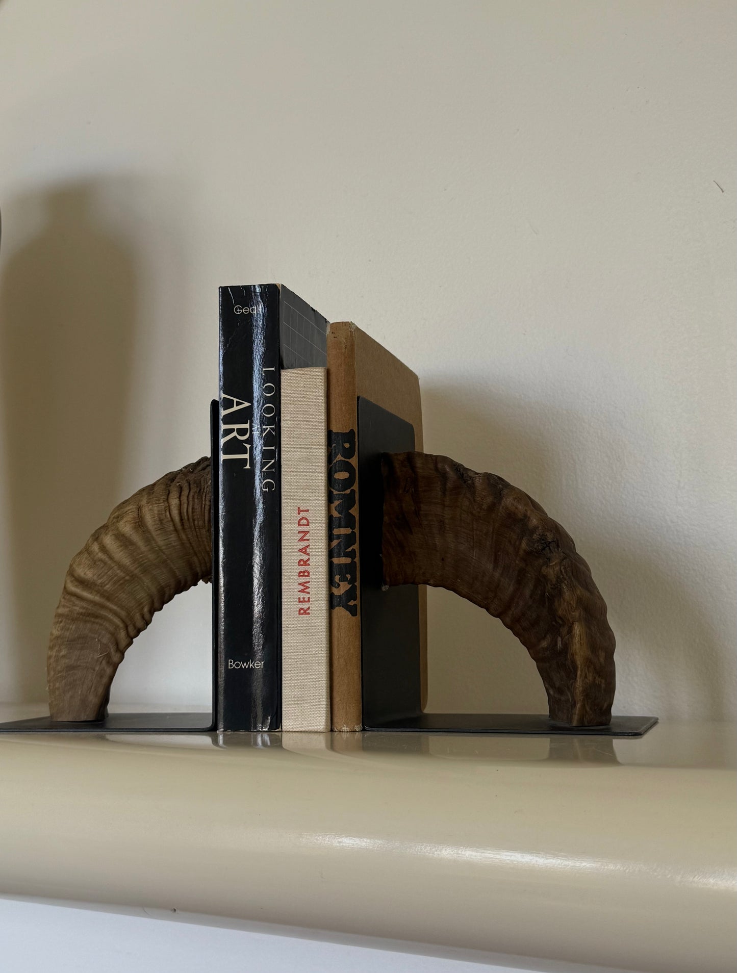 1950s CARL AUBOCK HORN BOOKENDS