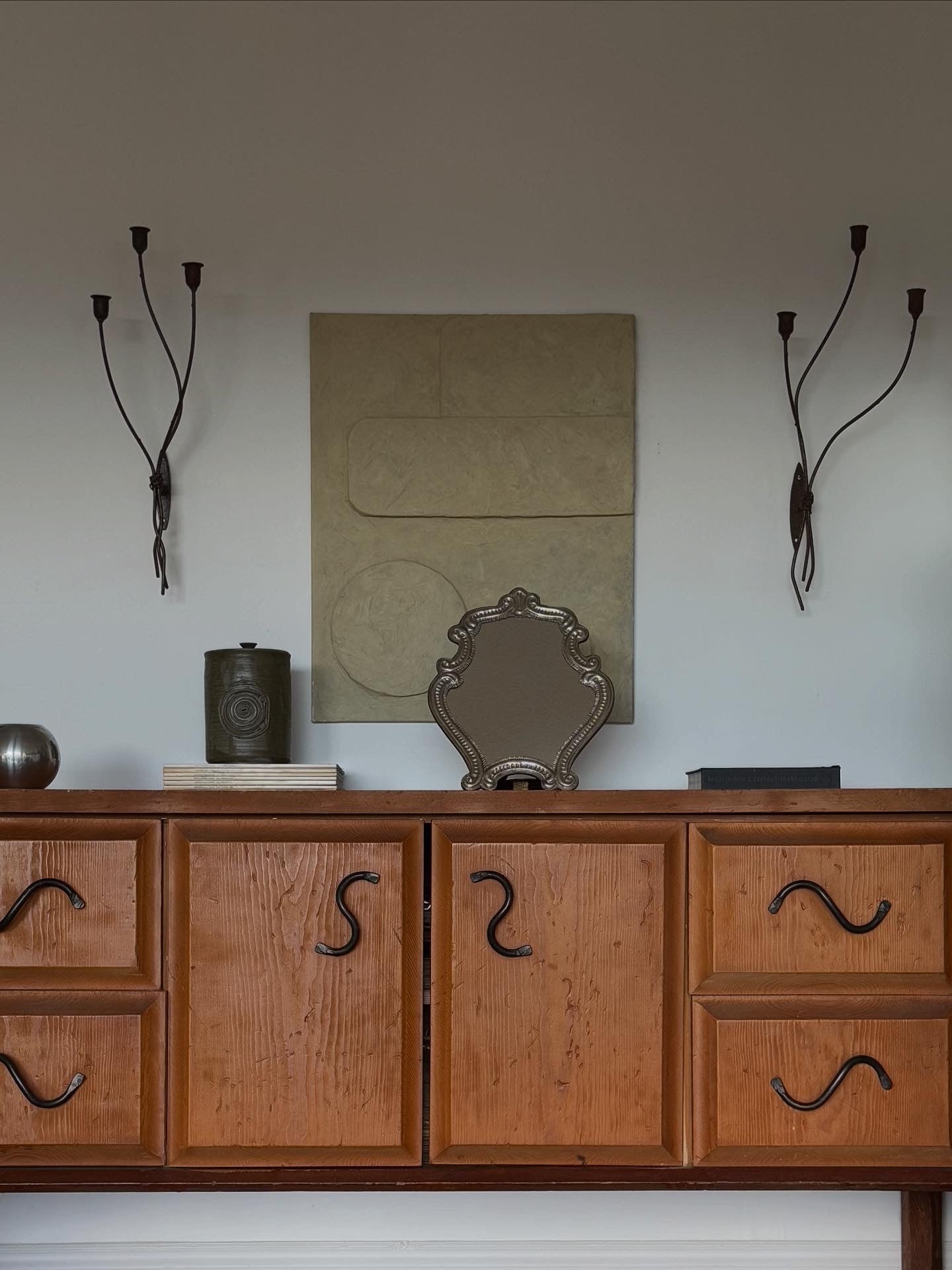 Vintage IRON Candle Sconces