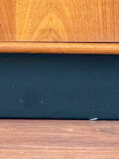 Teak Armoire with Black Plinth Base