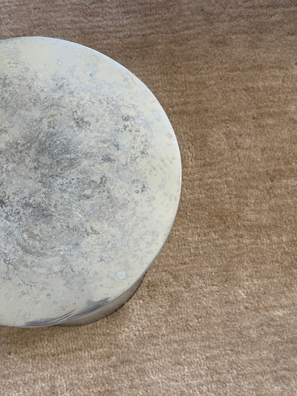 VINTAGE ALUMINUM SCULPTURAL TABLE