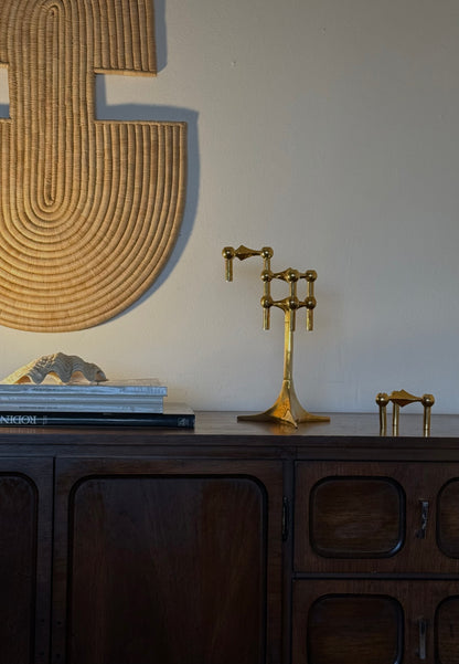MCM STOFF NAGEL BRASS CANDLERHOLDERS