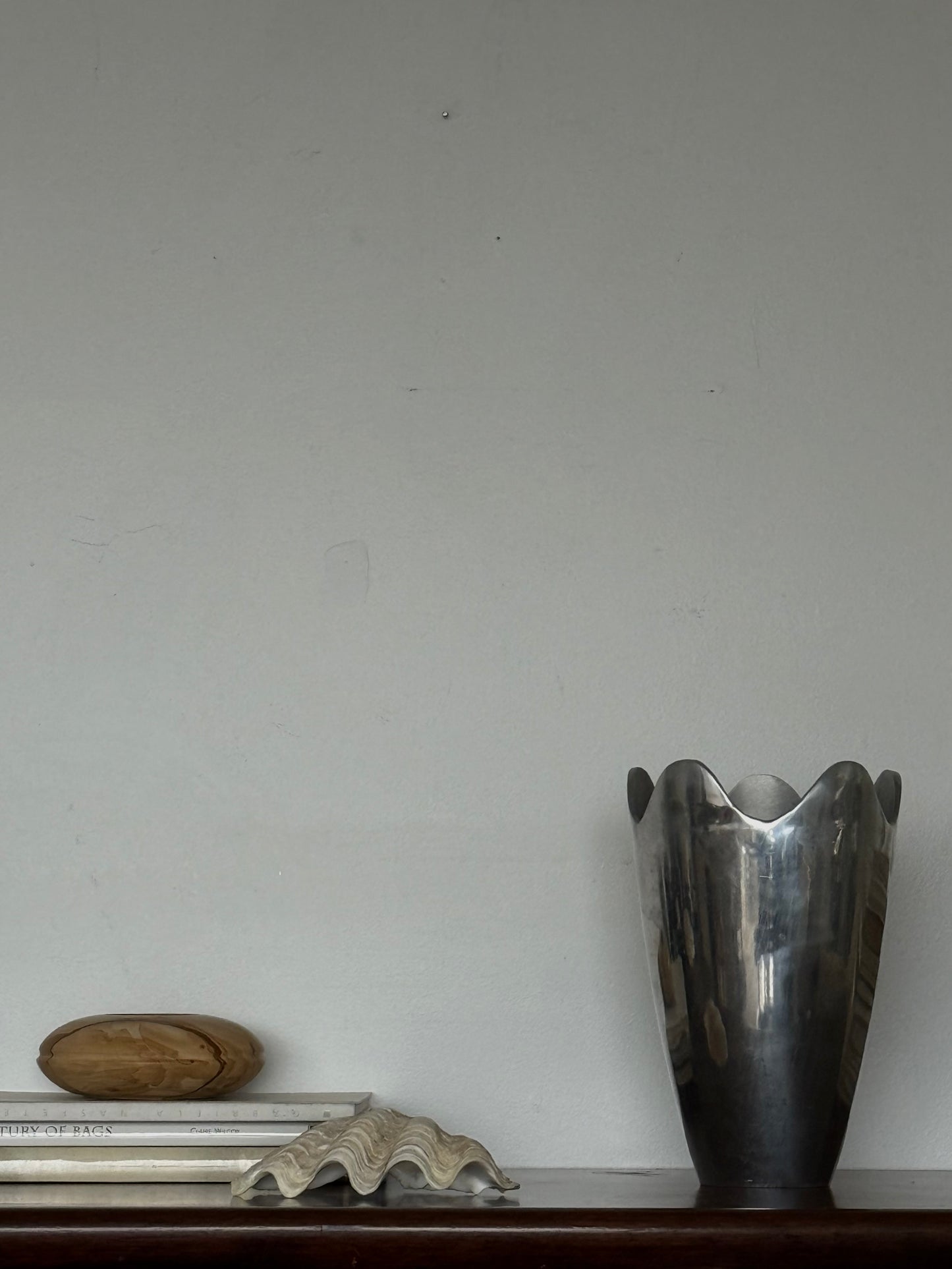 VINTAGE ALUMINUM VASE