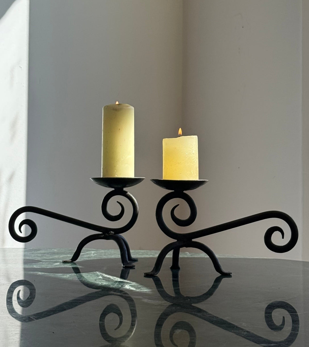 Hand Forged Wrought IRON Candleholders