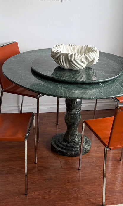 1980s VERDE ALPI MARBLE TABLE