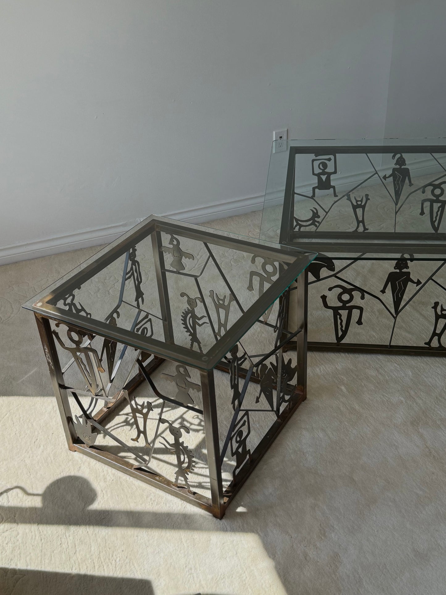 VINTAGE “Kokopelli inspired” TABLES