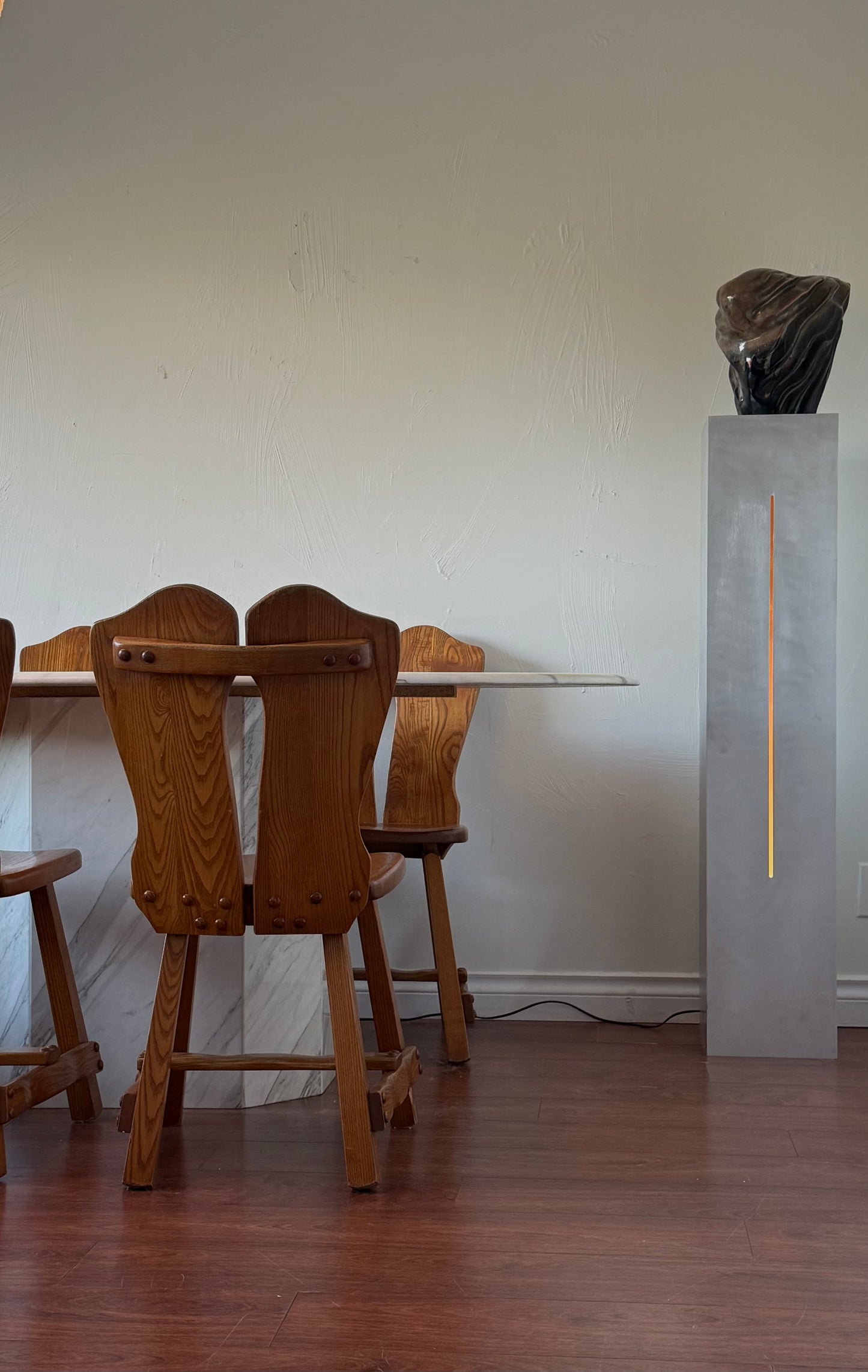 Vintage Brutalist Dining Chairs