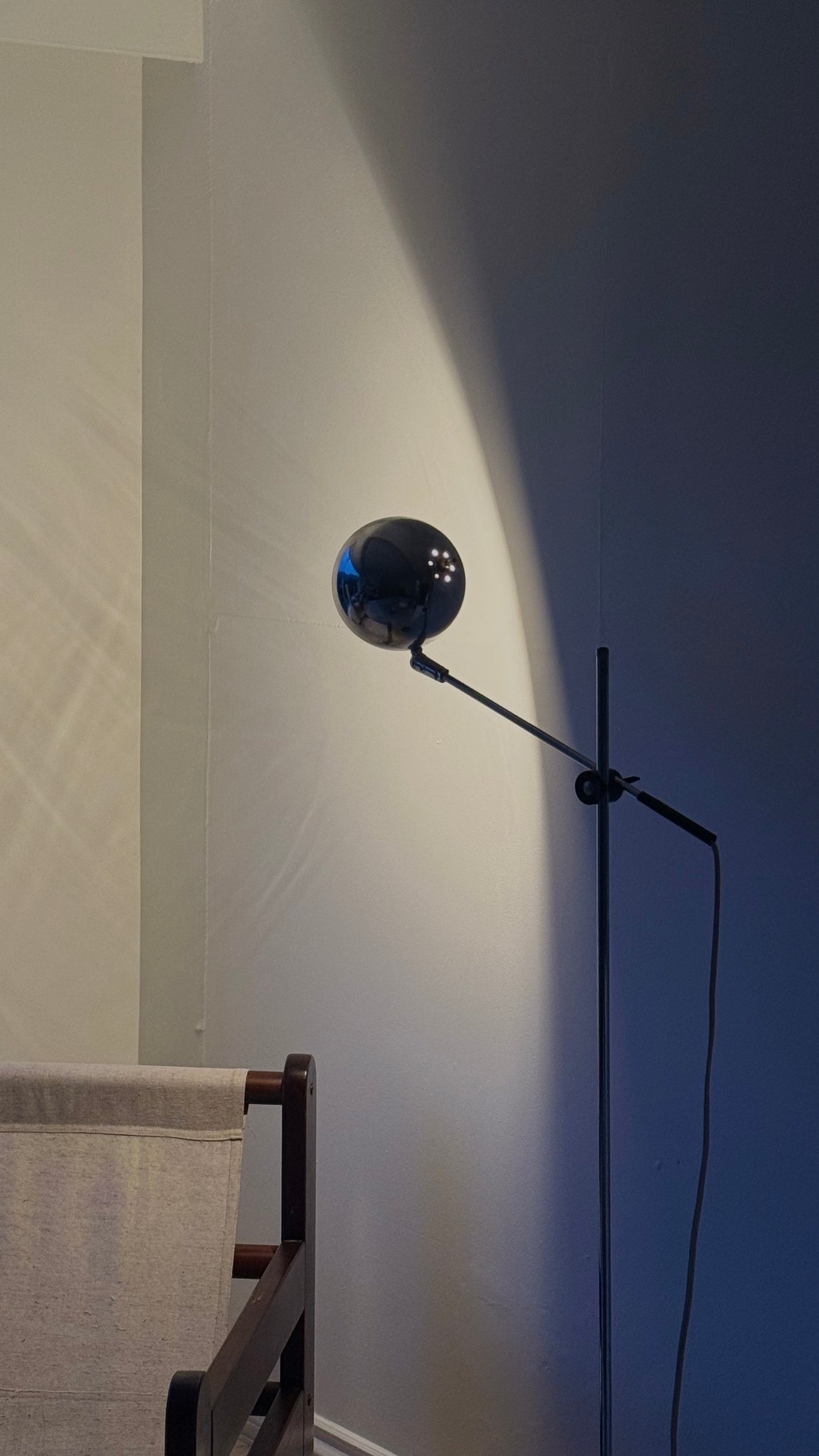 MCM ArticulatingChrome  Floor Lamp