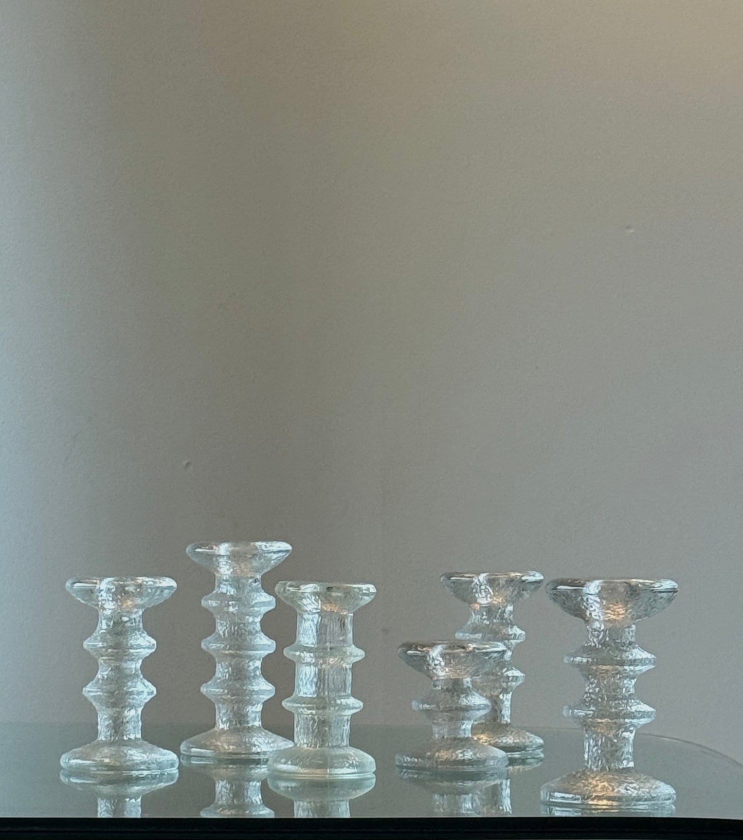 Vintage Festivo Ice Candlesticks