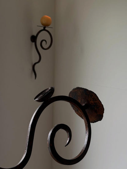 Vintage IRON  Candle Sconce
